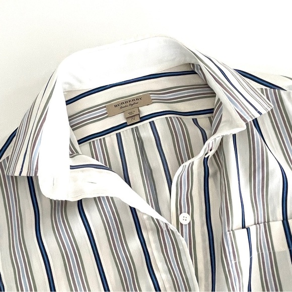 Burberry Striped Silk Shirt Dress - Picture 7 of 16